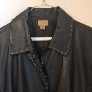 Brown Leather Coat XL